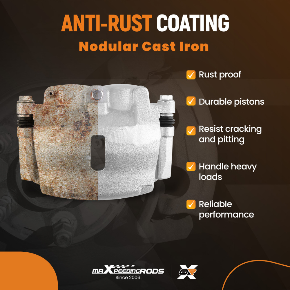 Brake Caliper Front LH w/Bracket compatible for Ford F-150 compatible for Lincoln Mark LT 06-08 9L3Z2B293A