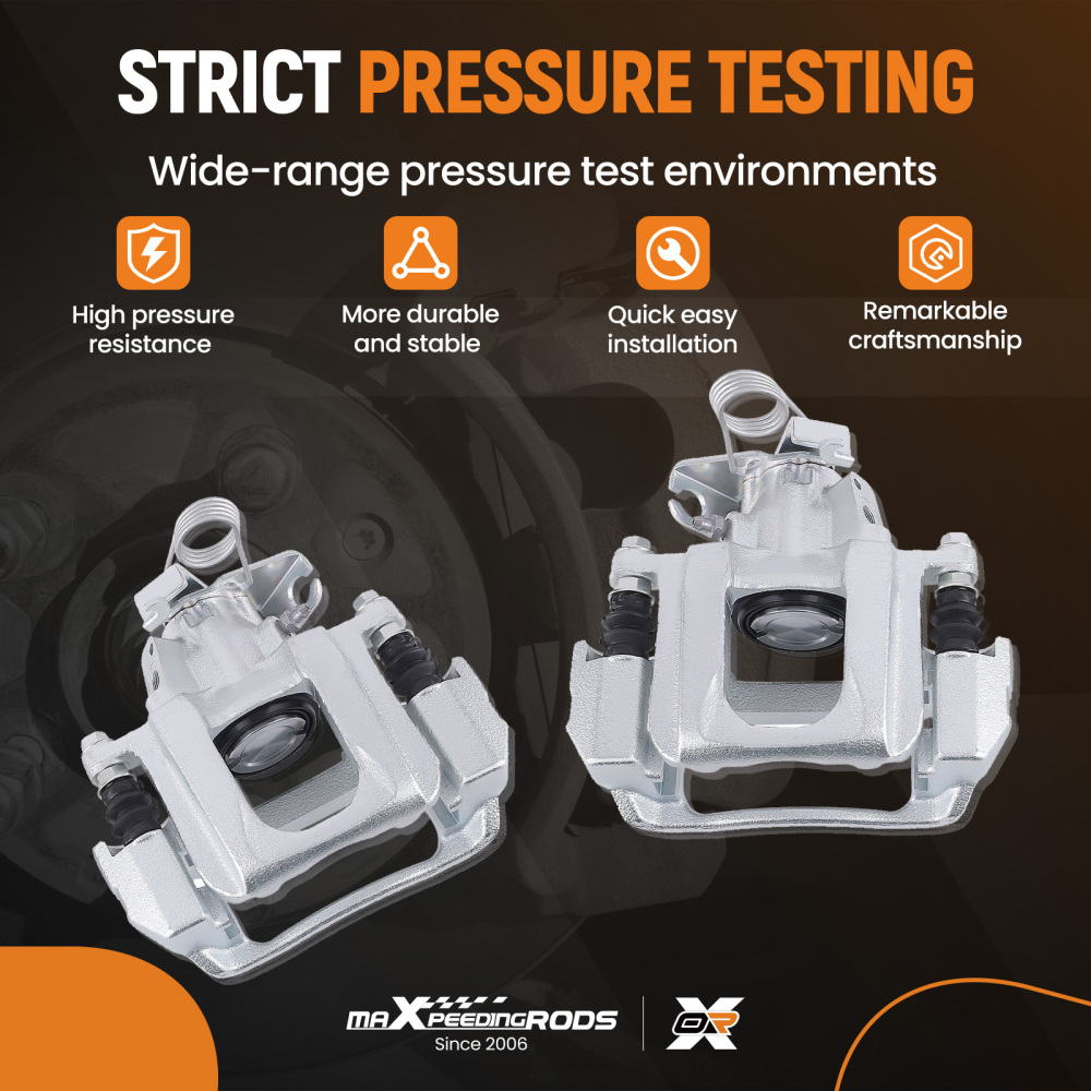 2x Rear Left Right Brake Caliper Kit compatible for Ford Edge 2011-14 compatible for Lincoln MKX 2011-15