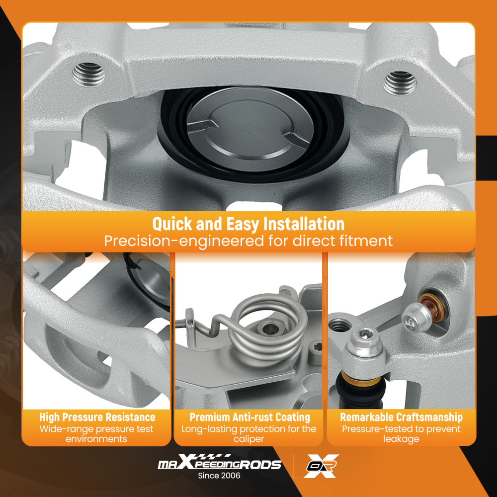 Rear Left Right Disc Brake Caliper compatible for Ford Mustang Base 2005-2014 18-B4926