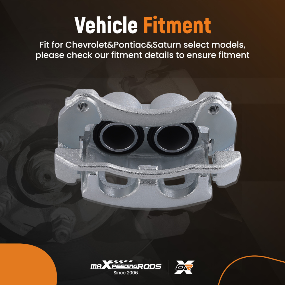 Brake Caliper Front w/ Bracket compatible for Chevrolet Equinox Pontiac Torrent 2006 compatible for Saturn