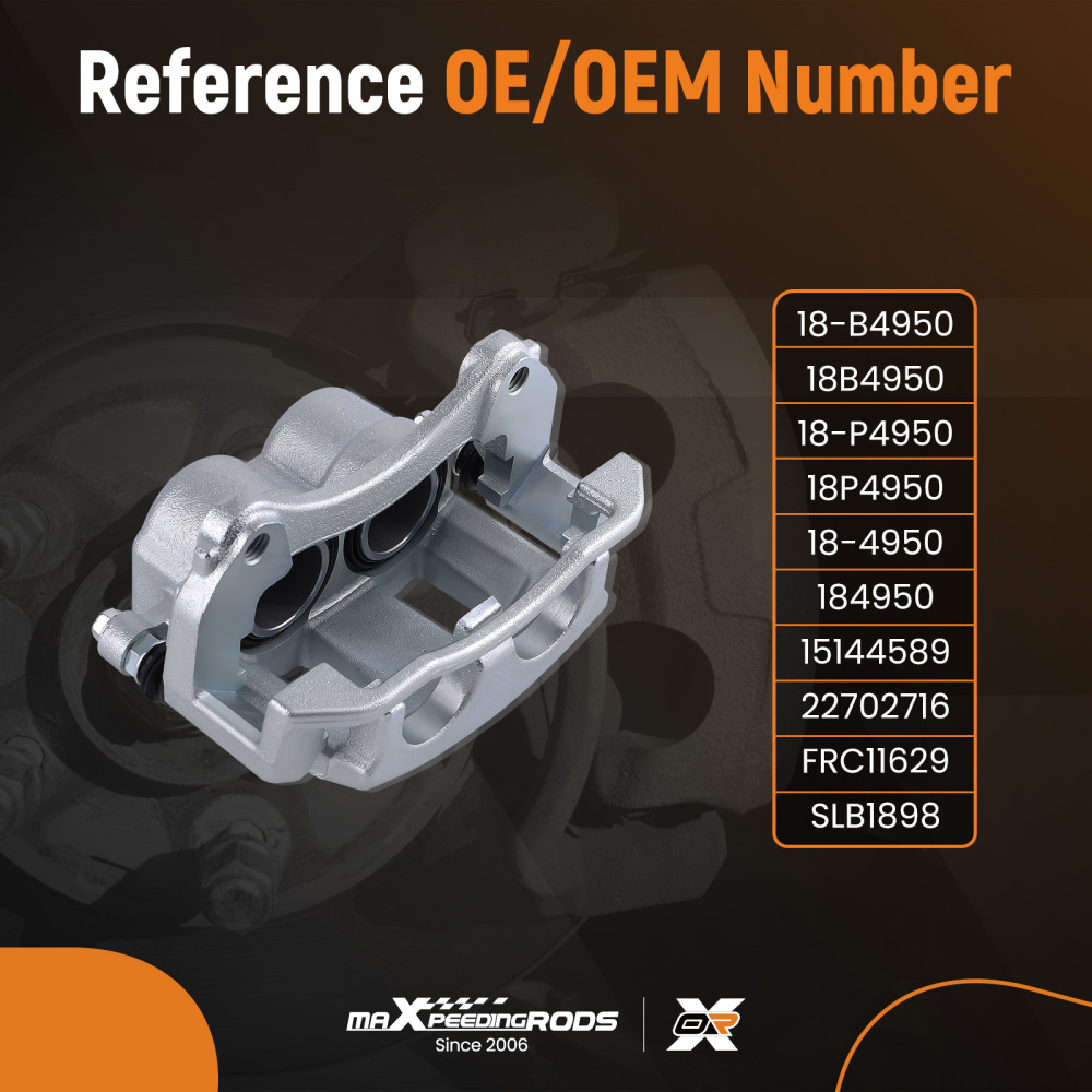 Brake Caliper Front w/ Bracket compatible for Chevrolet Equinox Pontiac Torrent 2006 compatible for Saturn