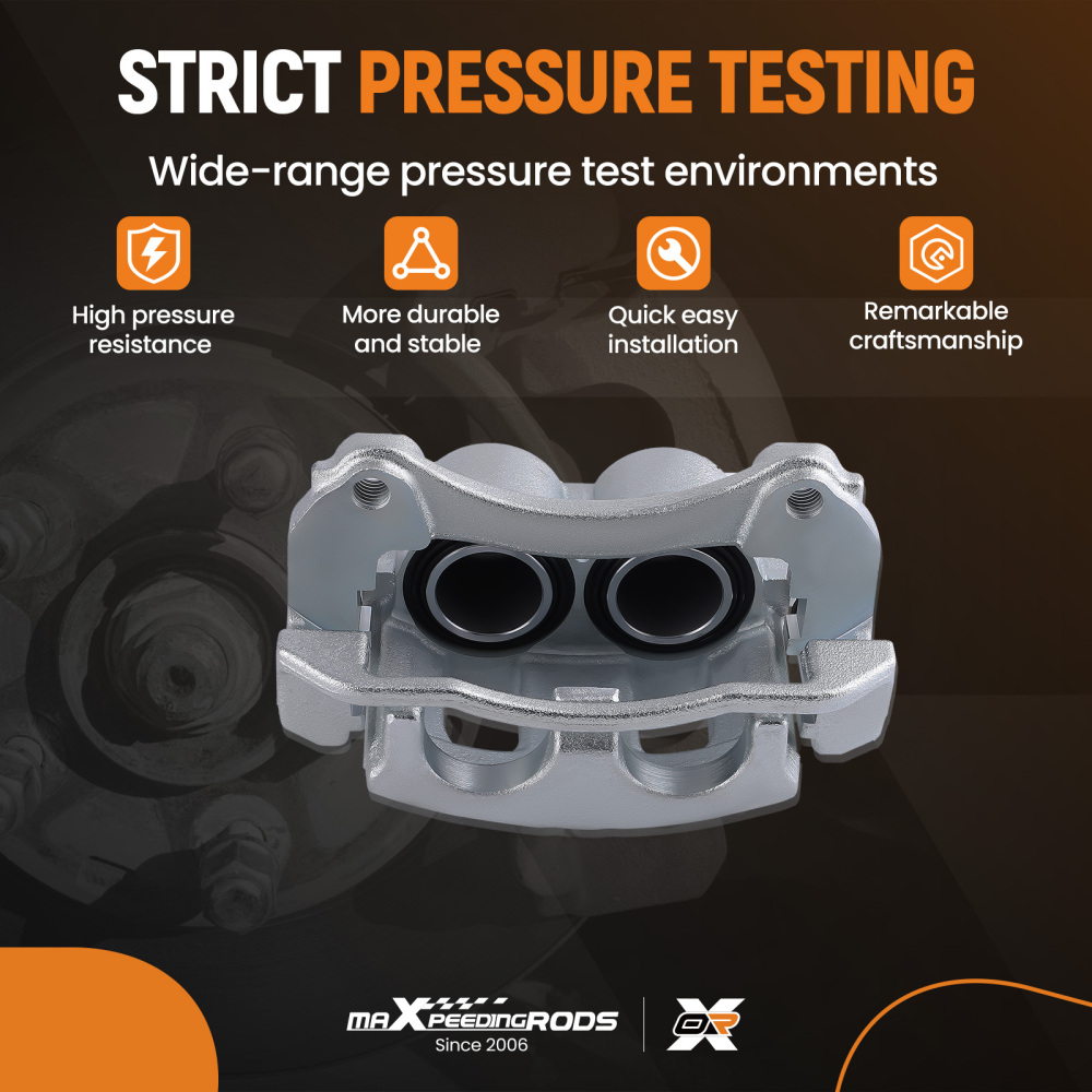 Brake Caliper Front w/ Bracket compatible for Chevrolet Equinox Pontiac Torrent 2006 compatible for Saturn