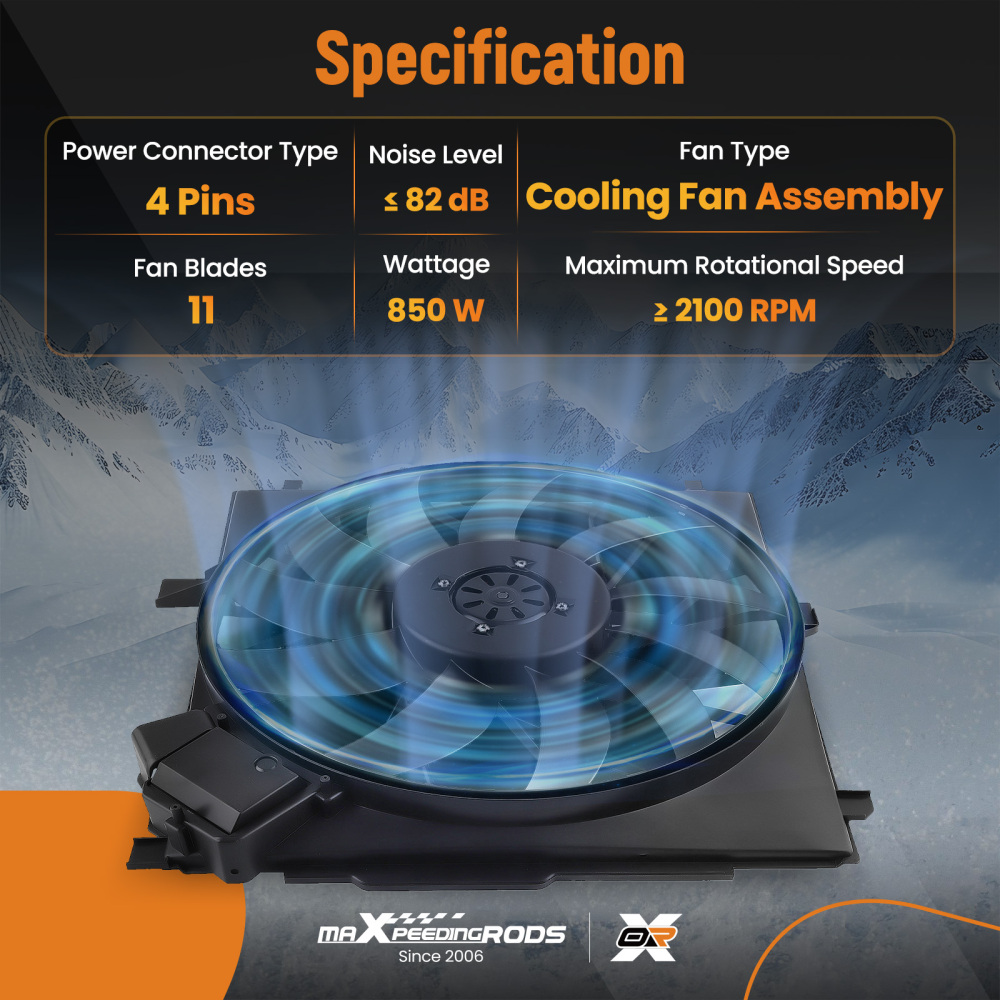 Cooling Fan compatible for Mercedes-Benz G55/G550/G63/G65 2013-2018 A4635000293 4635000293