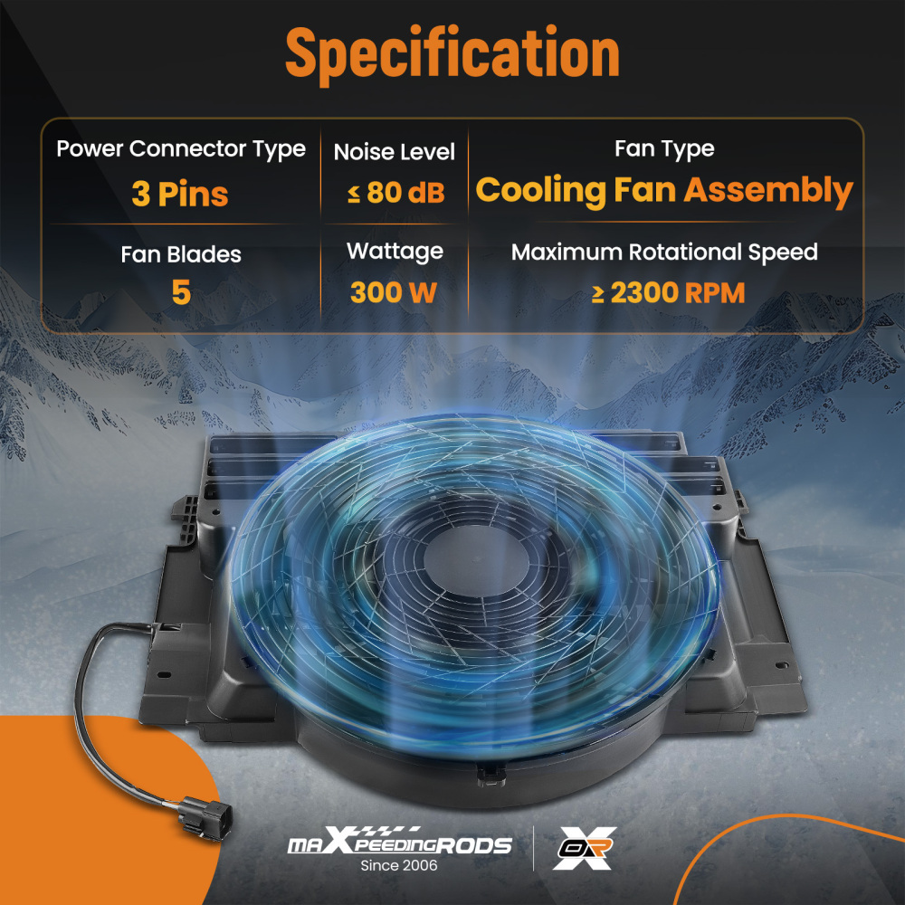 Raffreddamento Ventola Radiatore compatibile per BMW X5 2000-2006 64546921381 674-59632