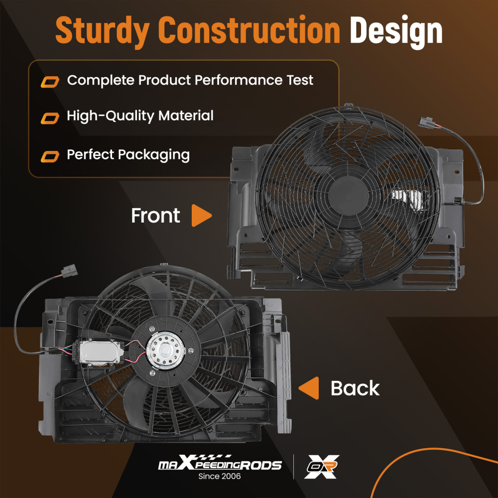 Raffreddamento Ventola Radiatore compatibile per BMW X5 2000-2006 64546921381 674-59632