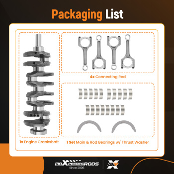 G4KH G4KF Engine Rebuild Kit Crankshaft ConRod Bearings Kit Compatible For Hyundai Kia 2.0T 