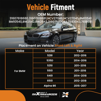 Arbre dEntraînement de lEssieu Droit gauche compatible pour BMW 6 série F13/ F12/ F06