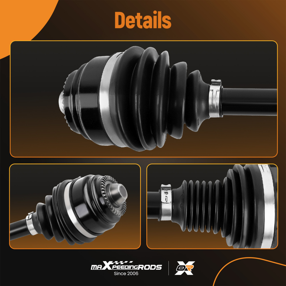 2xAlbero Motore Anteriore compatibile per BMW 5 6 F10 F11 F06 F12 F13 Xdrive 7593043 7593044