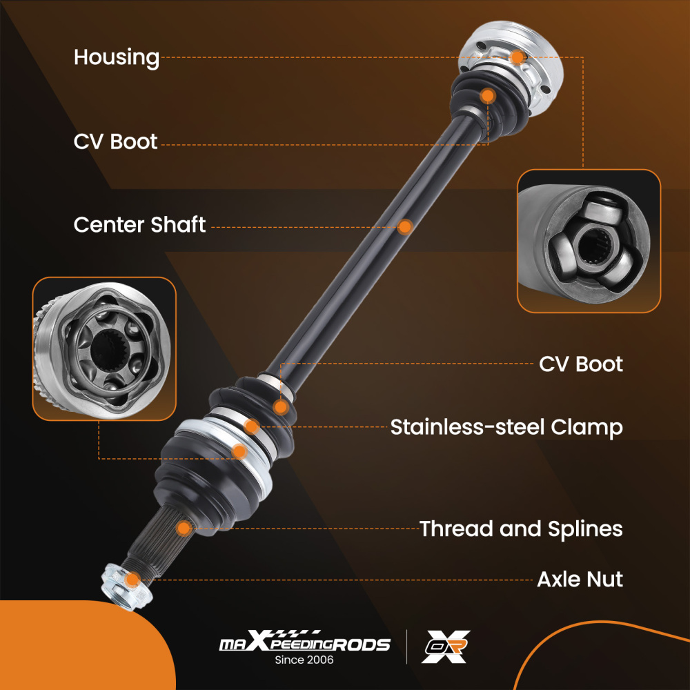 2XAlbero di Trasmissione Posteriore compatibile per BMW 5 E60 E61 520 523 525 530 xDrive