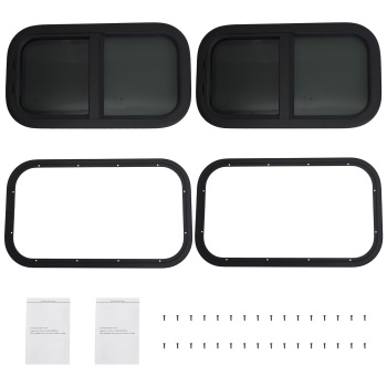 2x 12 W 22 H RV Window for Camper/Trailer/Cargo/Food Truck Truck Mounting Ring
