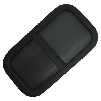 12 W x 22 H Vertical Sliding RV Window for RV/Camper/Trailer/Food Truck Black