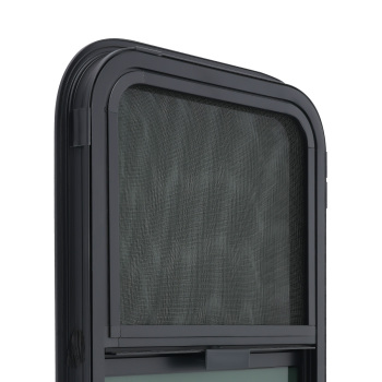 24 W 15 H RV Window for Camper/Trailer/Cargo/Food Truck Truck Mounting Ring