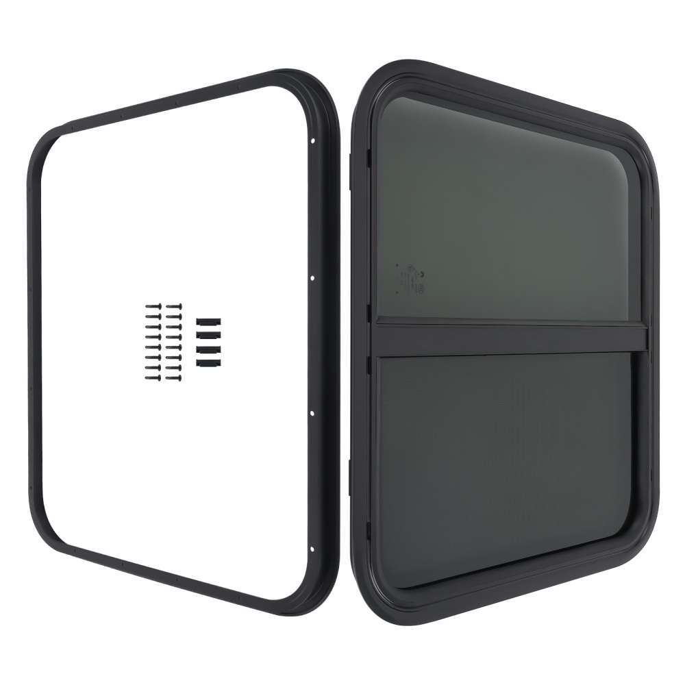 24 W 20 H RV Window for Camper/Trailer/Cargo/Food Truck Truck Mounting Ring