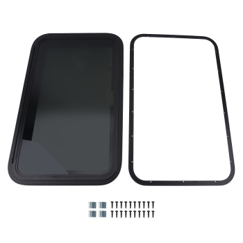 36 W 22 H RV Window for Camper/Trailer/Cargo/Food Truck Truck Mounting Ring