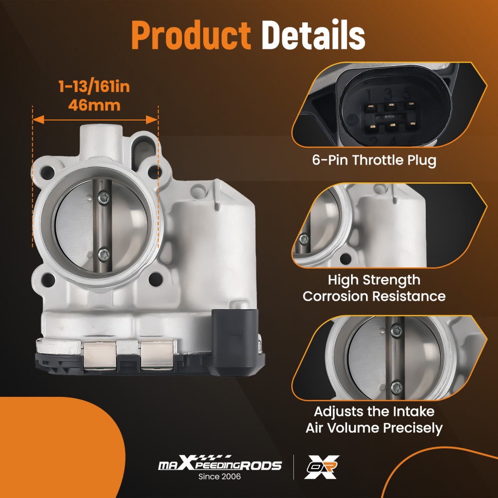 Throttle Body for General compatible for Ranger 1000 16-2024 RZR 570 compatible for Sportsman 450 570 1204455