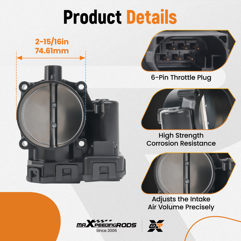 Throttle Body compatible for Ram 1500 Dakota .7L 2011-2013 compatible for Dodge Chrysler Aspen 53032837AB