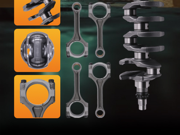 G4FJ 1.6L Turbo Engine Overhaul Rebuild Kit - Crankshaft / Rods compatible for Hyundai KIA