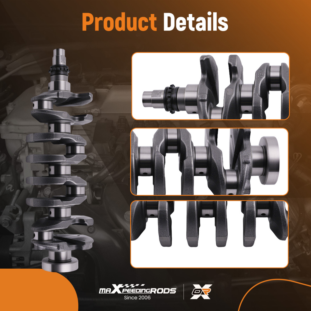 G4FJ 1.6L Turbo Engine Overhaul Rebuild Kit - Crankshaft / Rods compatible for Hyundai KIA