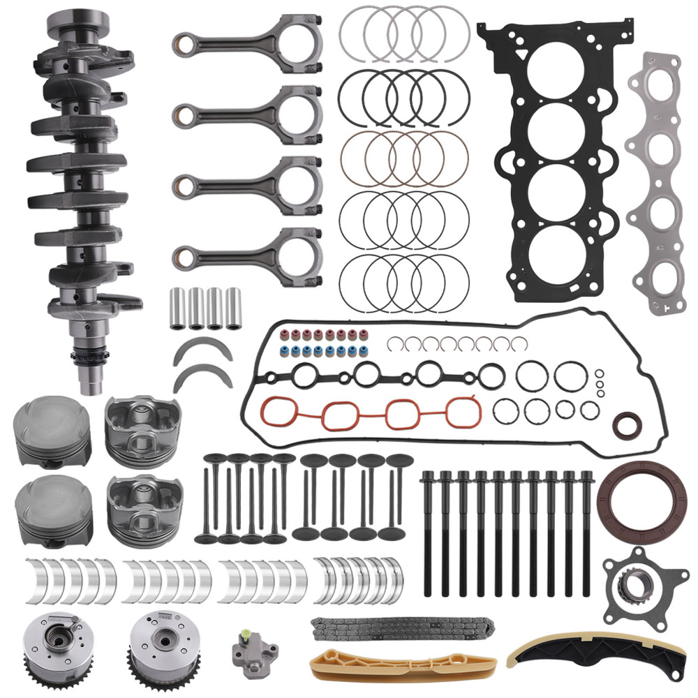 G4FJ 1.6L Engine Rebuild Overhaul Kit w/ Crankshaft Rods Timing compatible for Hyundai KIA