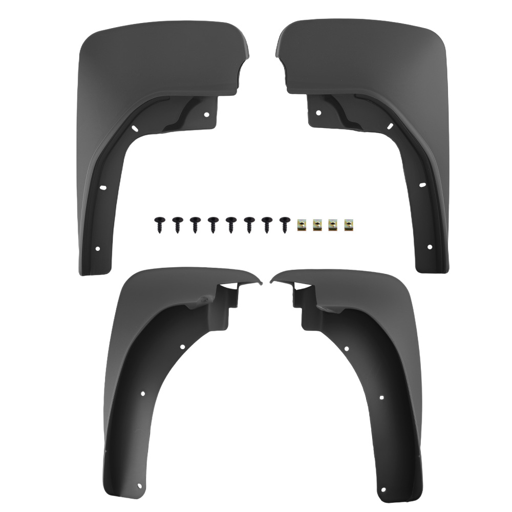 4pc Black Splash Guards compatible for Ford Explorer Limited/XLT 2011-2018 Full Kit