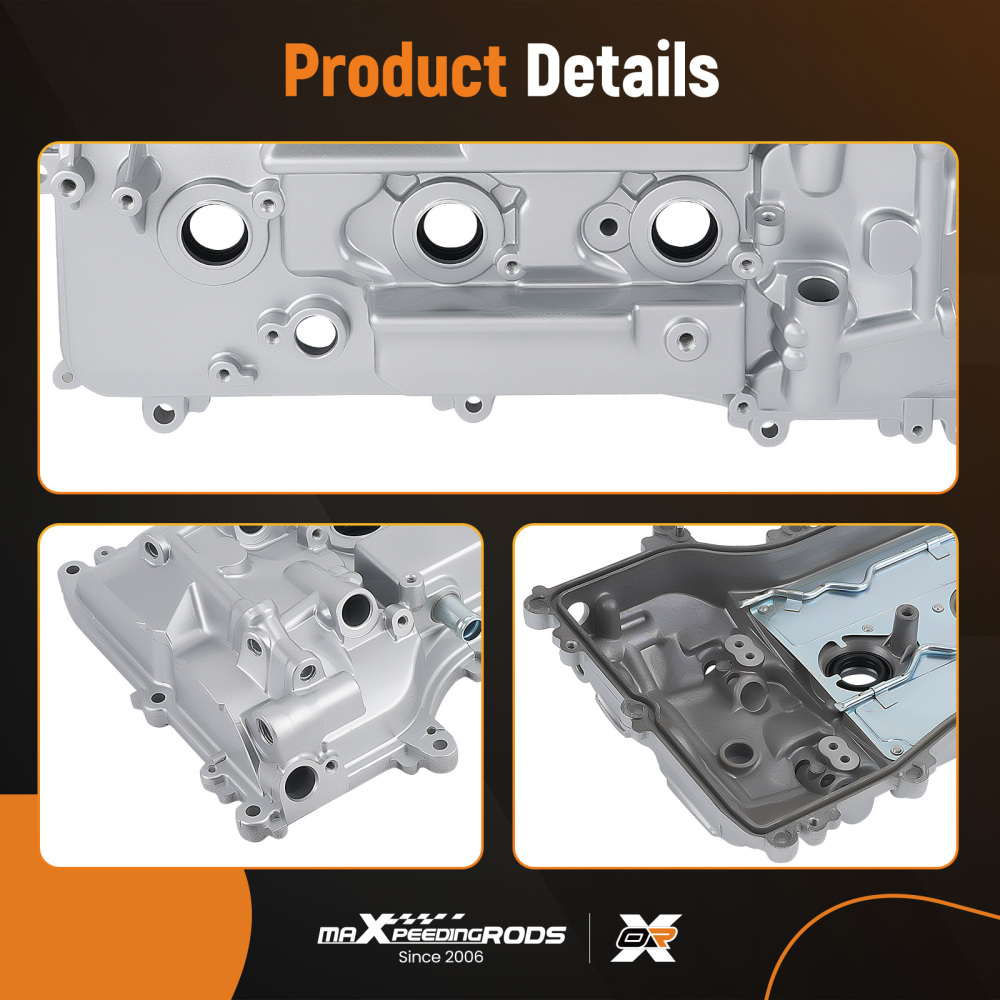 Aluminum Valve Cover compatible for Toyota 2006-2012 compatible for RAV4 and 2007-2017 compatible for Camry