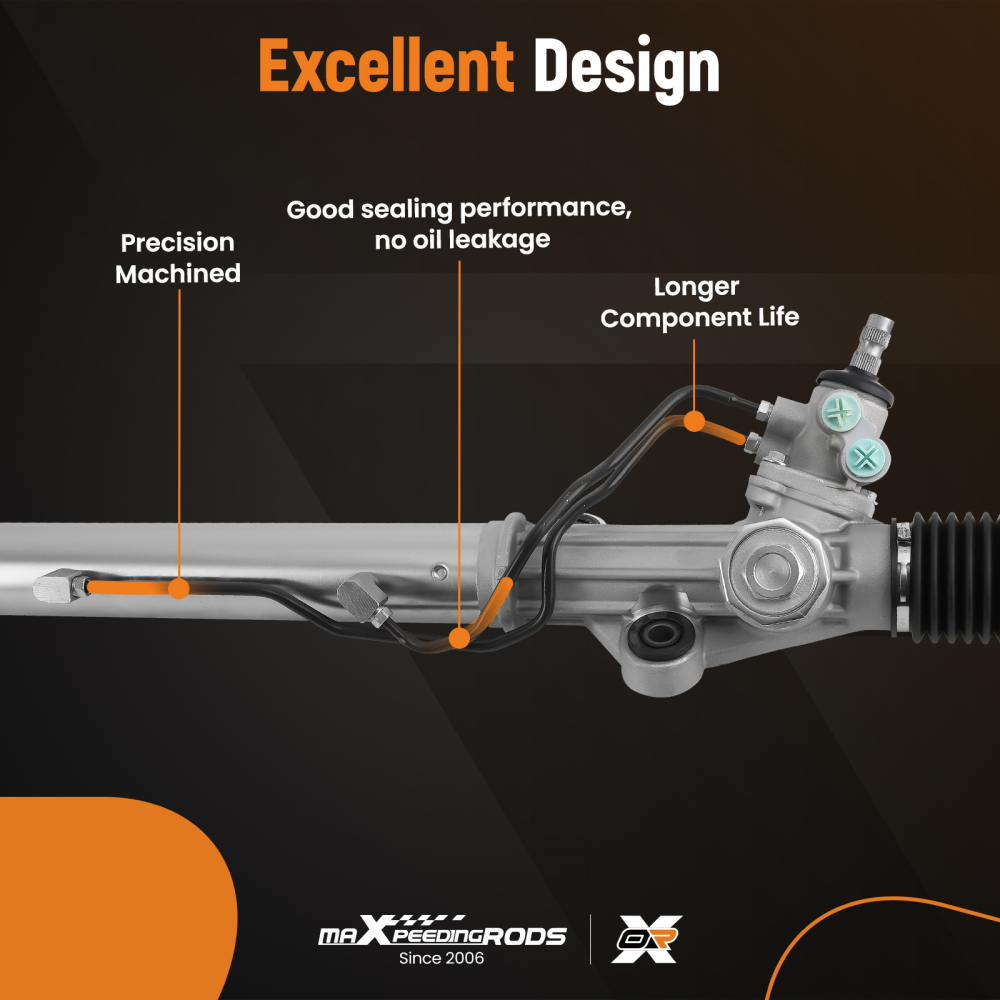 Power Steering Rack Pinion Assembly compatible for Toyota Land Cruiser V8 4.7L 1998-2002