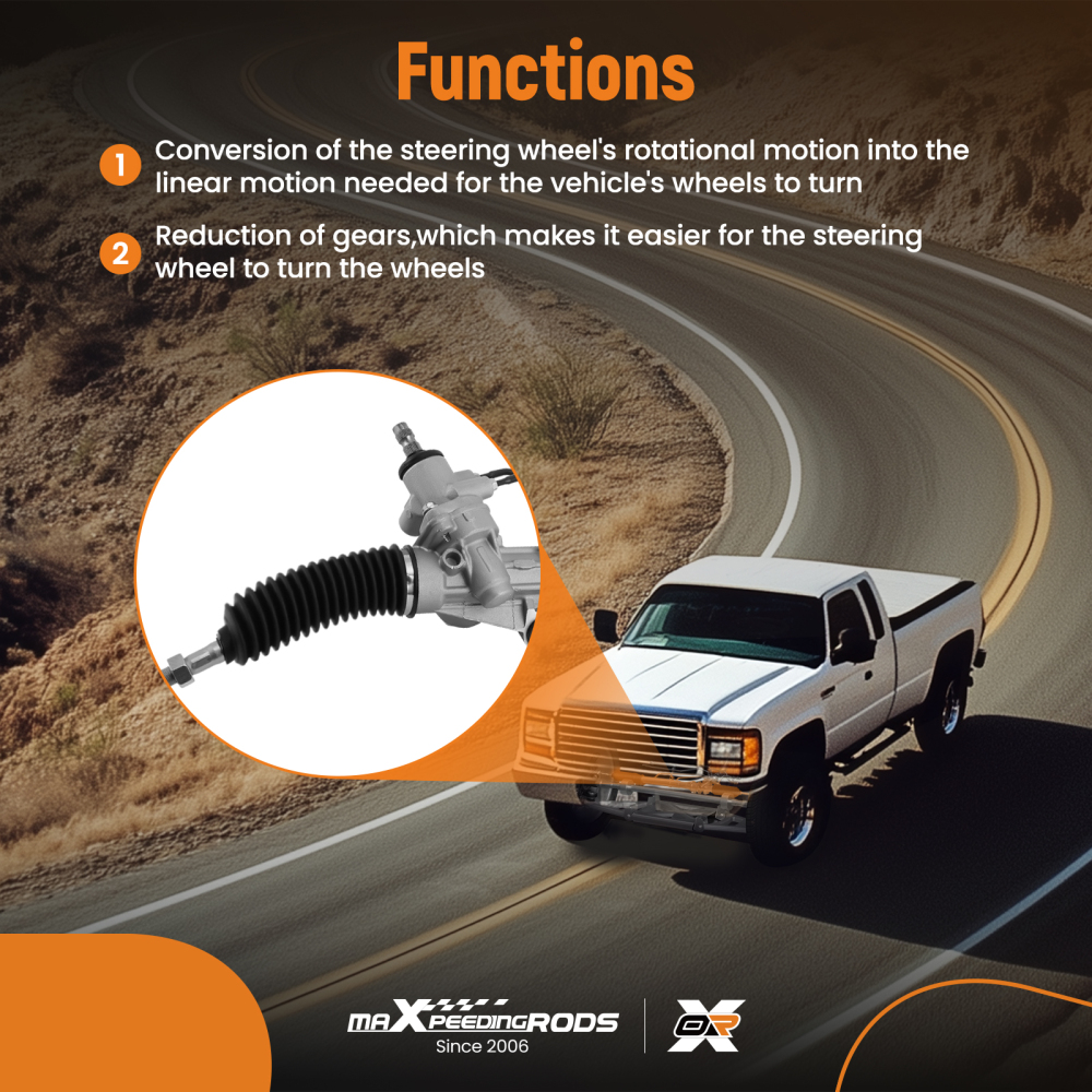 Power Steering Rack Pinion Assembly compatible for Toyota Land Cruiser V8 4.7L 1998-2002