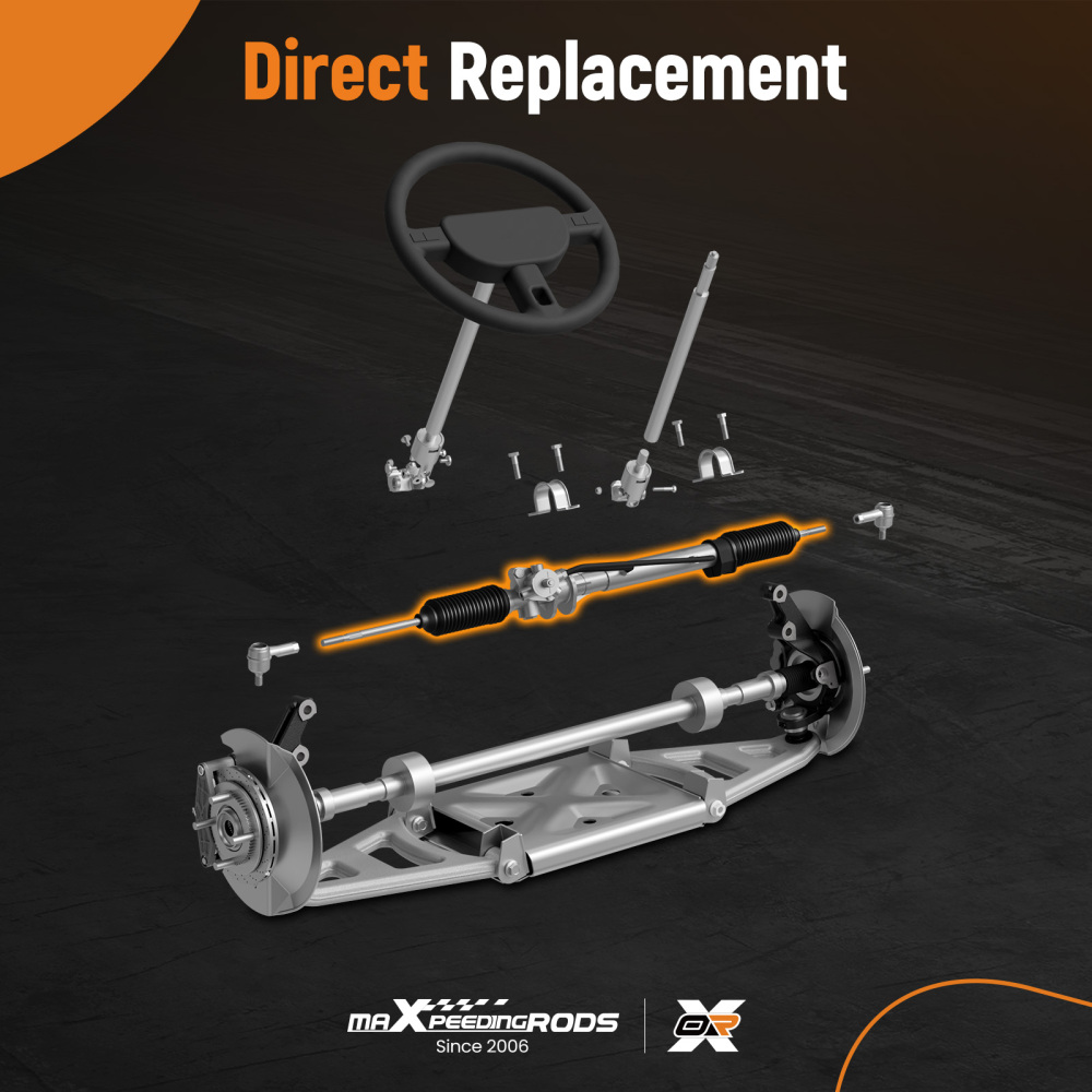 Electronic Power Steering RackPinion Outer Tie Rods compatible for Malibu Aura G6 04-12