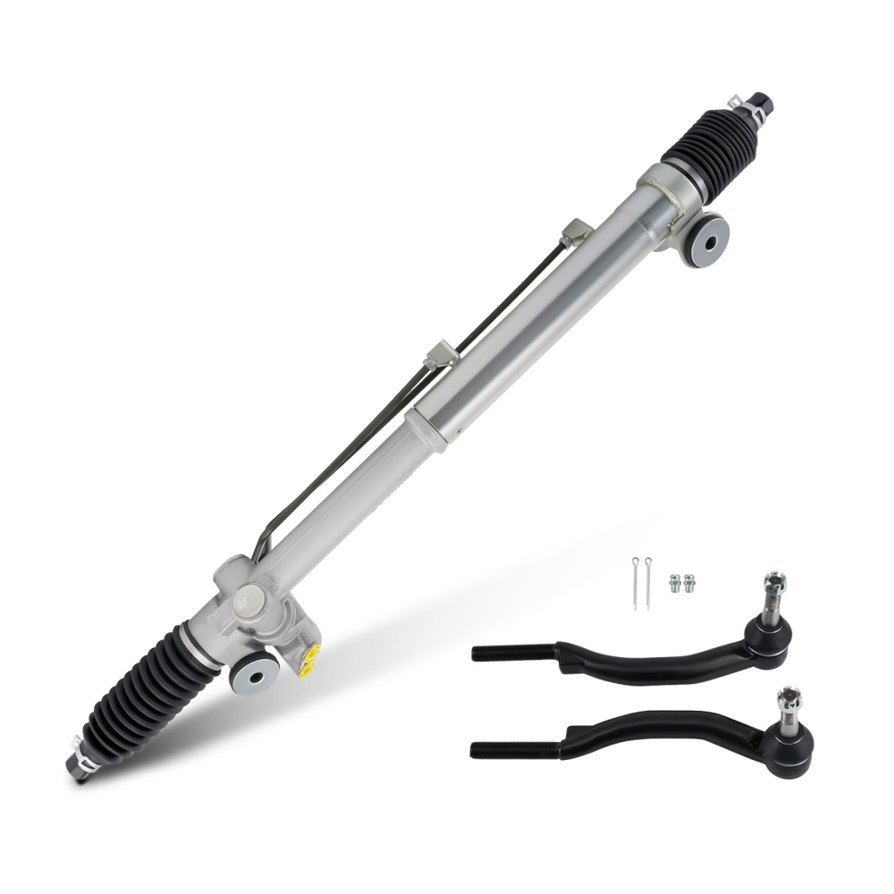 Power Steering RackPinion + Outer Tie Rods compatible for Chevy Trailblazer compatible for Gmc Envoy
