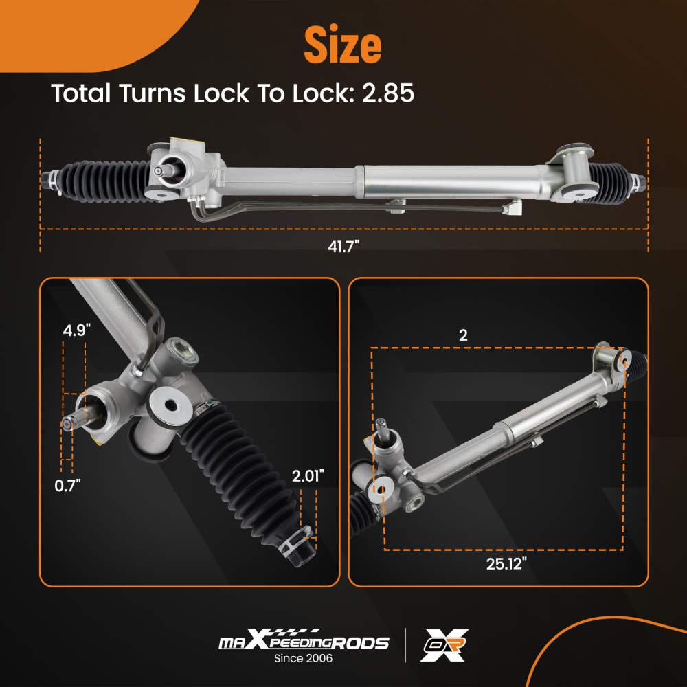 Power Steering RackPinion + Outer Tie Rods compatible for Chevy Trailblazer compatible for Gmc Envoy