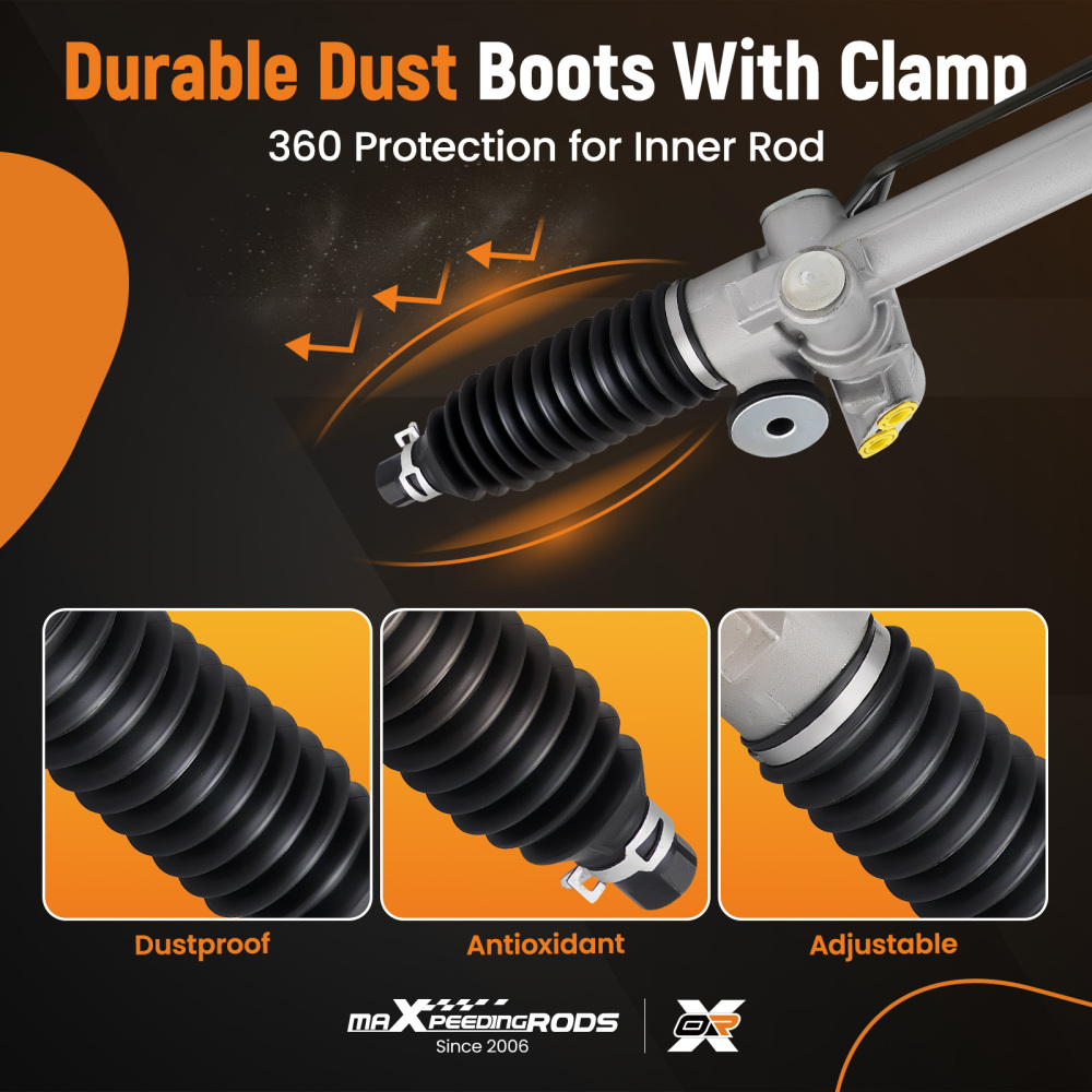 Power Steering RackPinion + Outer Tie Rods compatible for Chevy Trailblazer compatible for Gmc Envoy