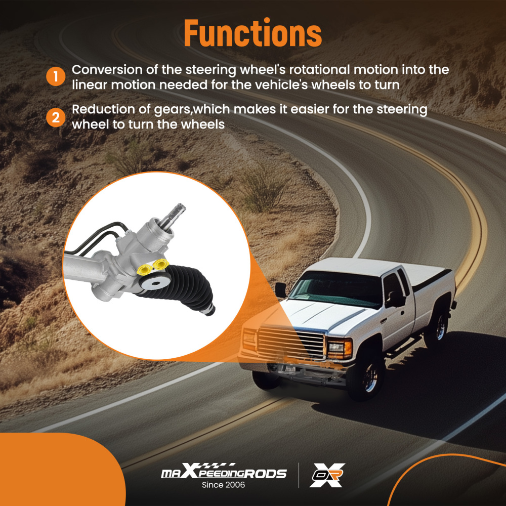 Power Steering RackPinion + Outer Tie Rods compatible for Chevy Trailblazer compatible for Gmc Envoy