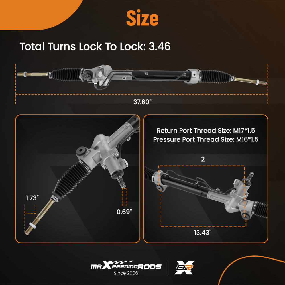Power Steering Rack and Pinion + Tie Rods compatible for Lexus ES300 compatible for Toyota Avalon compatible for Camry