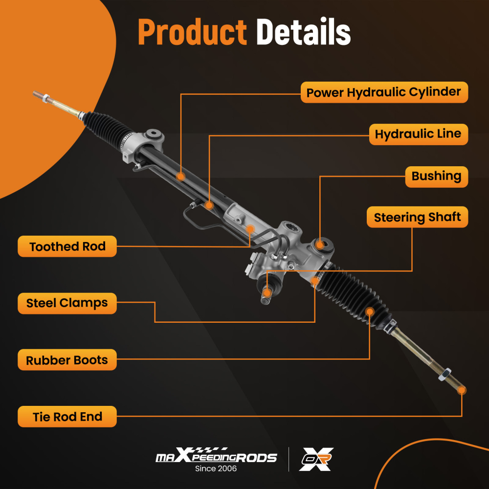 Power Steering Rack and Pinion + Tie Rods compatible for Lexus ES300 compatible for Toyota Avalon compatible for Camry