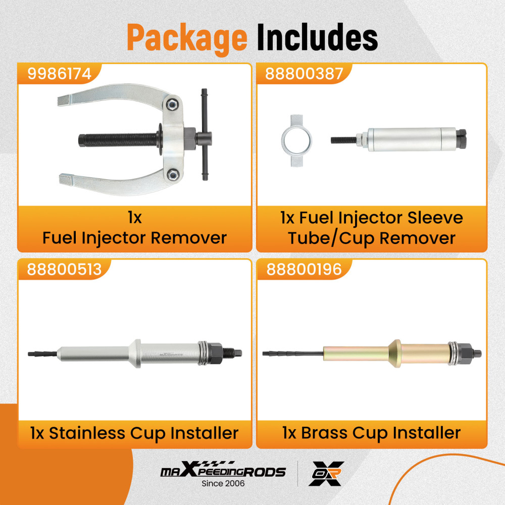 Injector Sleeve Tube Remover Installer Tool compatible for Volvo Mack D11/13/16 MP7 MP8