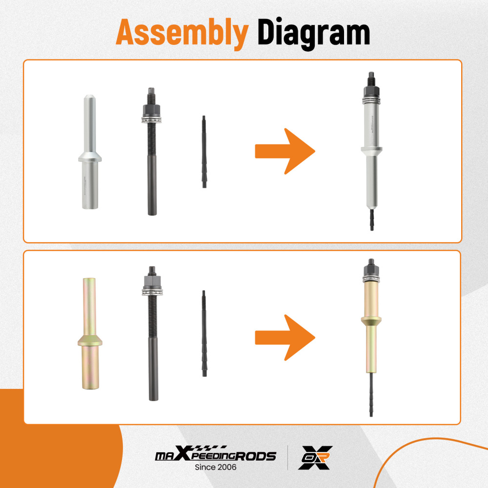 Injector Sleeve Tube Remover Installer Tool compatible for Volvo Mack D11/13/16 MP7 MP8