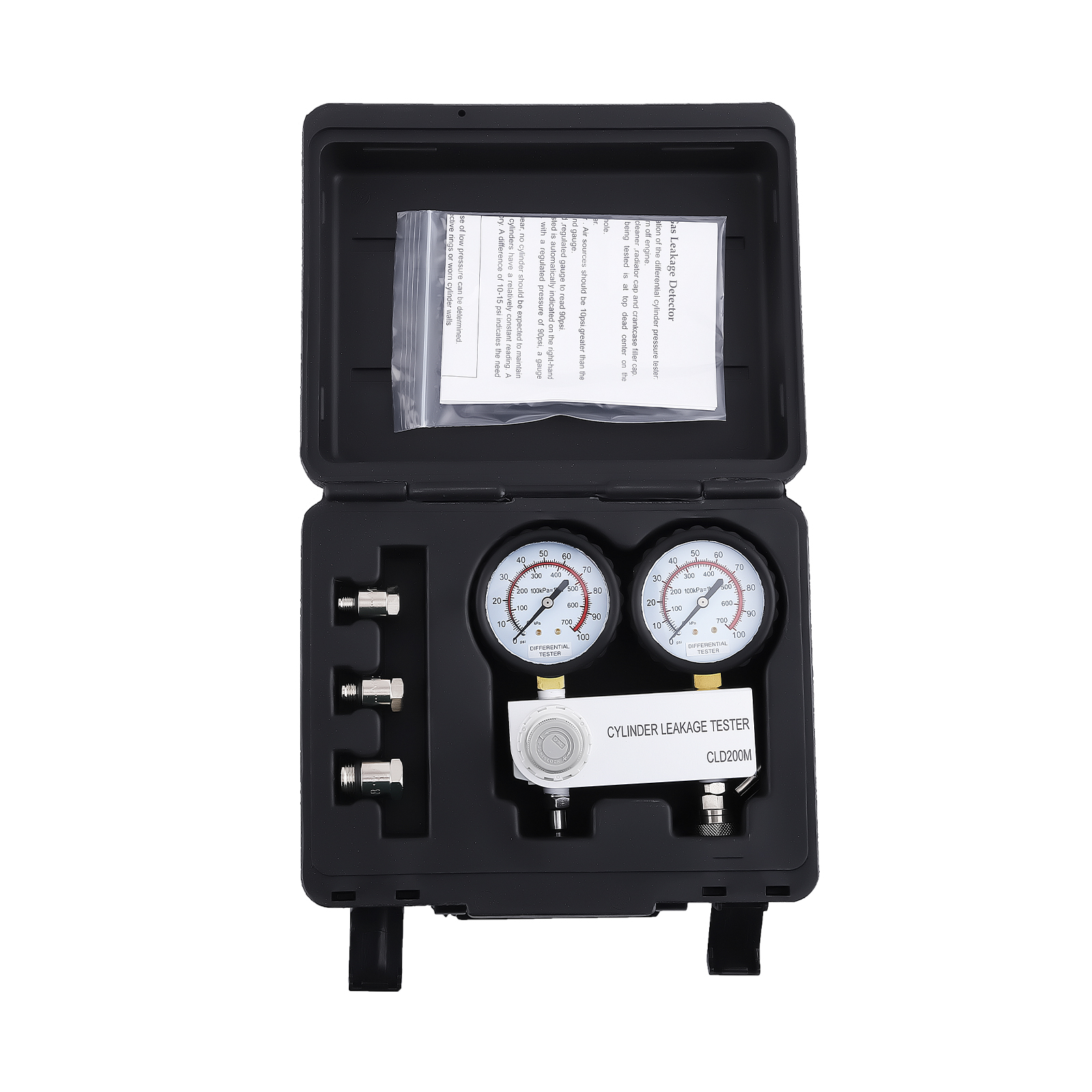 Engine Compression Leakage Leakdown Detector Cylinder Leak Tester Tool Kit Set