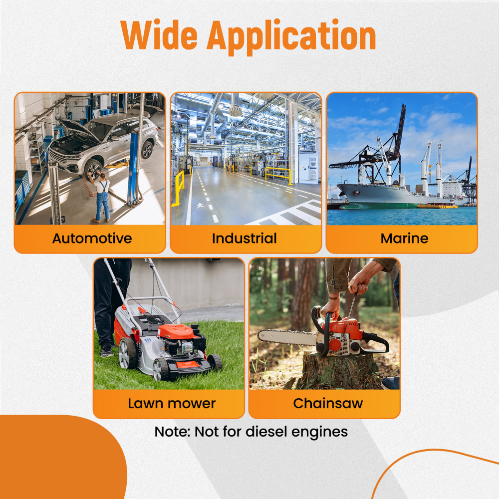 Engine Cylinder Compression Gauge Tester Kit Gas Engine Diagnostic Testing Tool