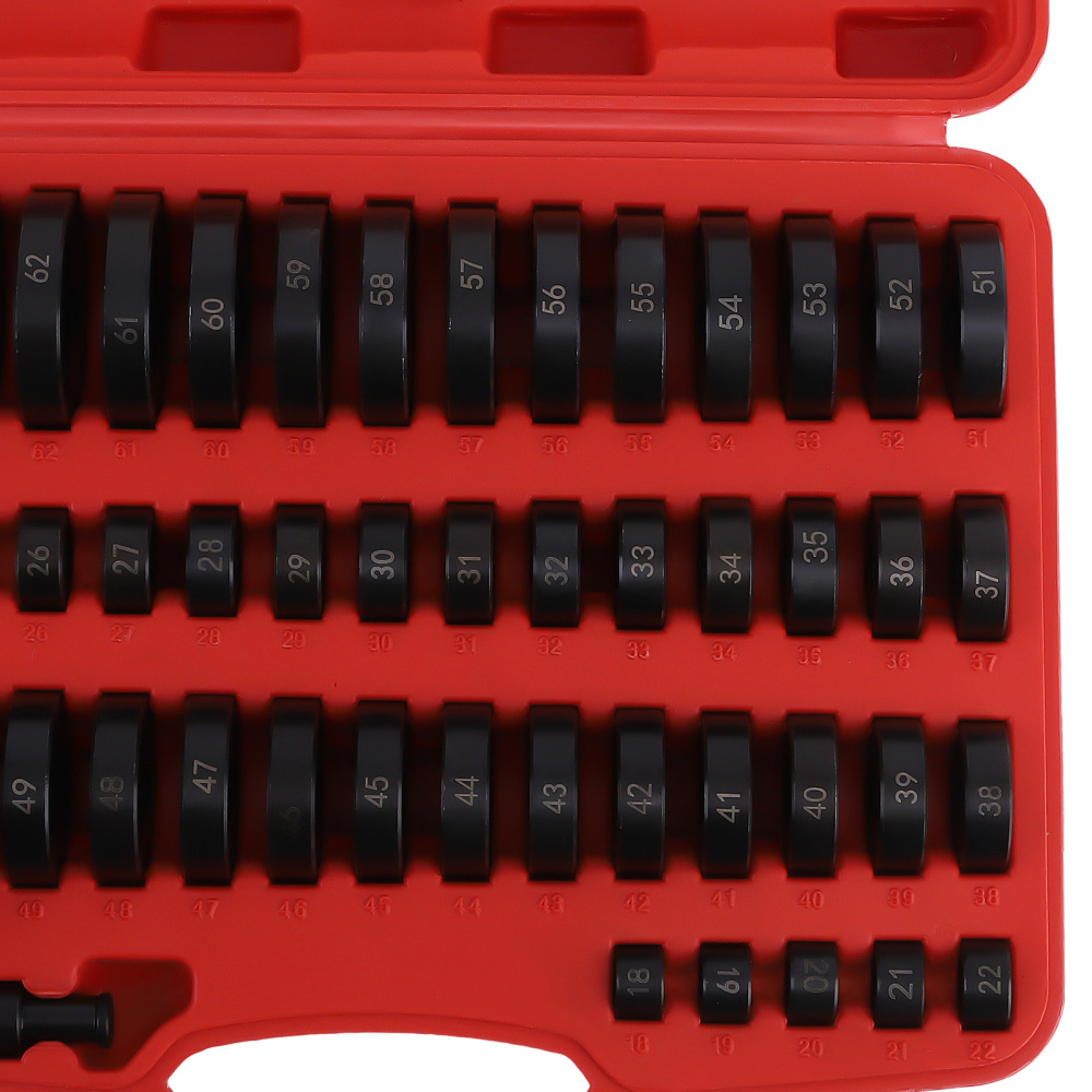 52pcs Bushing Seal Driver Bush Bearing Press Tool Kit Set Race Remover Pulle