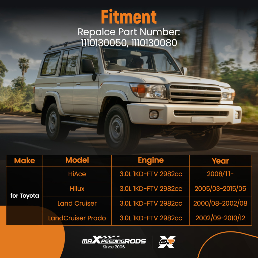 Assembled Cylinder Head compatible for Toyota HiAce Hilux compatible for LandCruiser 1KD-FTV 1110130050