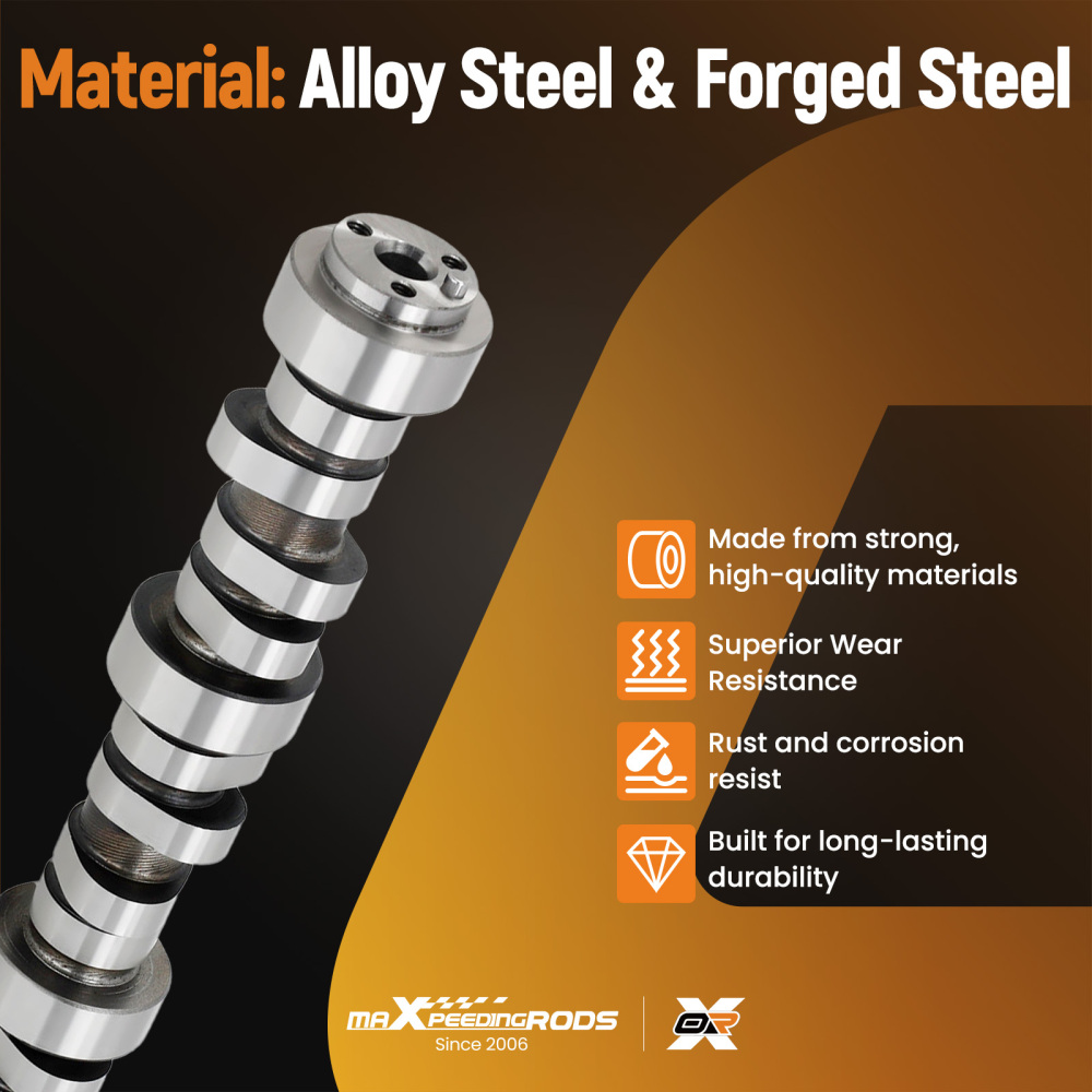 Engine Cam Camshaft for LS Sloppy Stage 2 5.3L 6.0L 1997-2007 3-Bolt E1840P 286°