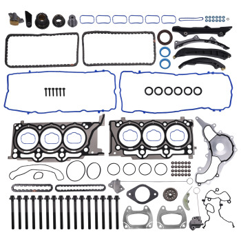Timing Chain Kit Head Gaskets Bolts Kit compatible for Dodge Jeep RAM Chrysler 3.6L V6