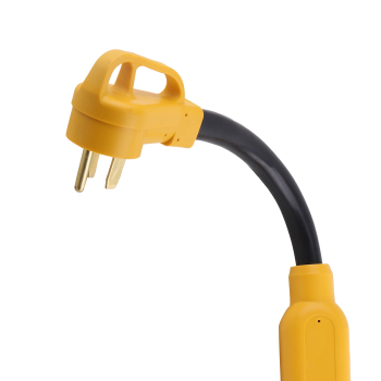 6 AWG Yellow NEMA 6-50 Splitter Cord Y Adapter for EV compatible for Charger WelderRV 3 feet