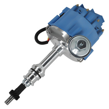 HEI Blue Cap Distributor 65K Coil compatible for Ford Windsor Small Block 351W