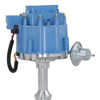 HEI Blue Cap Distributor 65K Coil compatible for Ford Windsor Small Block 351W