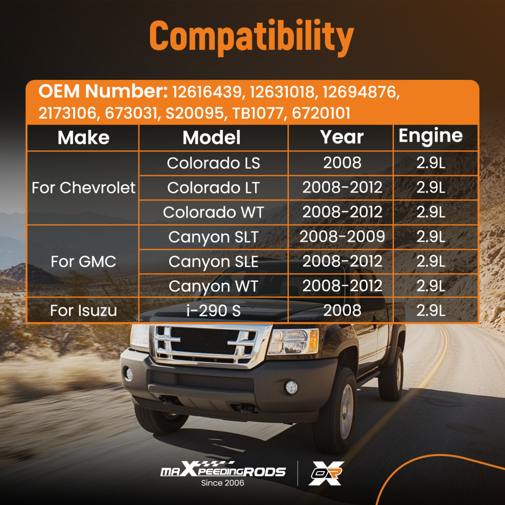 Throttle Body compatible for GMC Canyon SLE WT compatible for Chevy Colorado LT WT 2.9L 2008-12 12631018