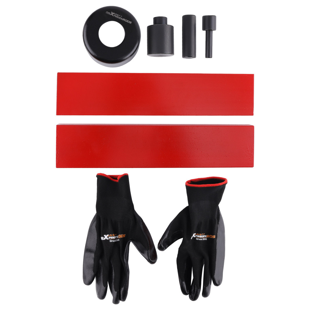 6-Piece Press Accessory Kit For 50T Hydraulic Press Carbon Steel Plates Punches