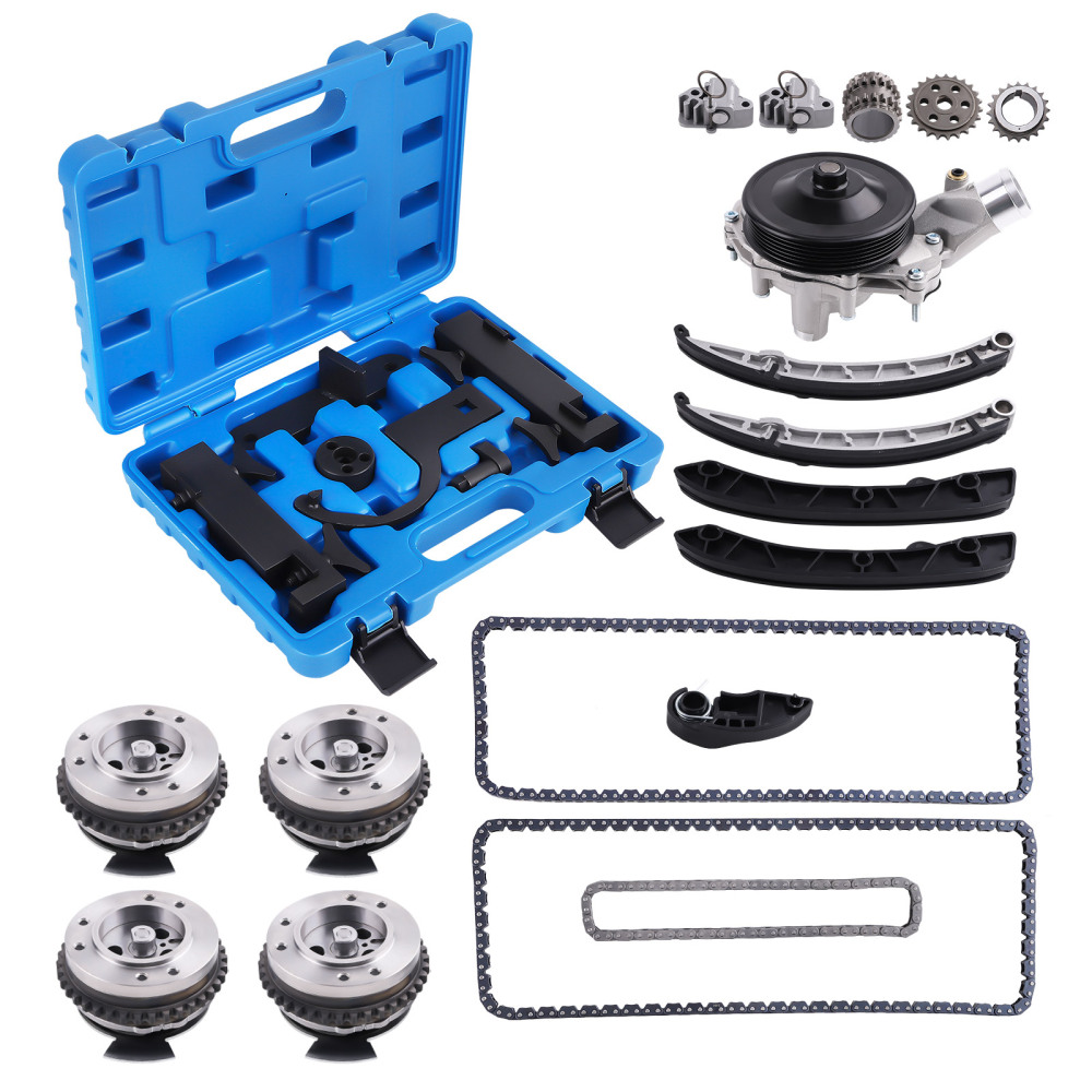 Timing Chain Kit Water Pump Cam Gear Tool Set compatible for Land Rover LR4 compatible for Range Rover