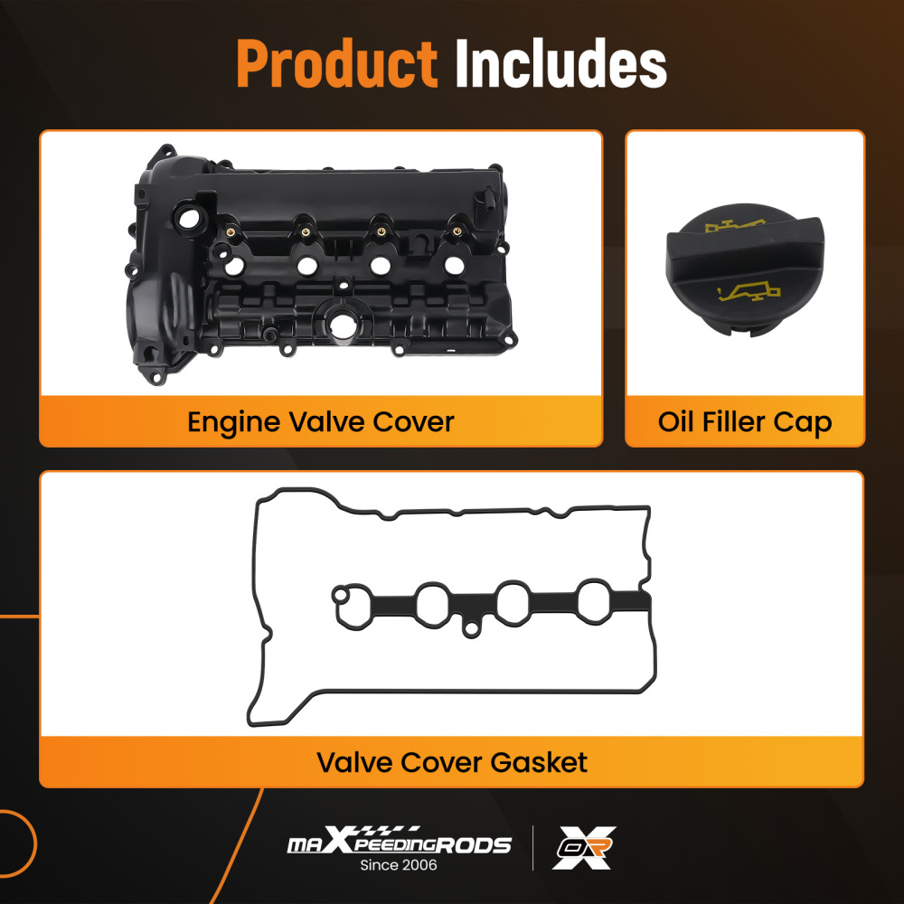 Engine Cover with Gasket compatible for Mazda 6 2.5L 2014-2020 PY0110210A