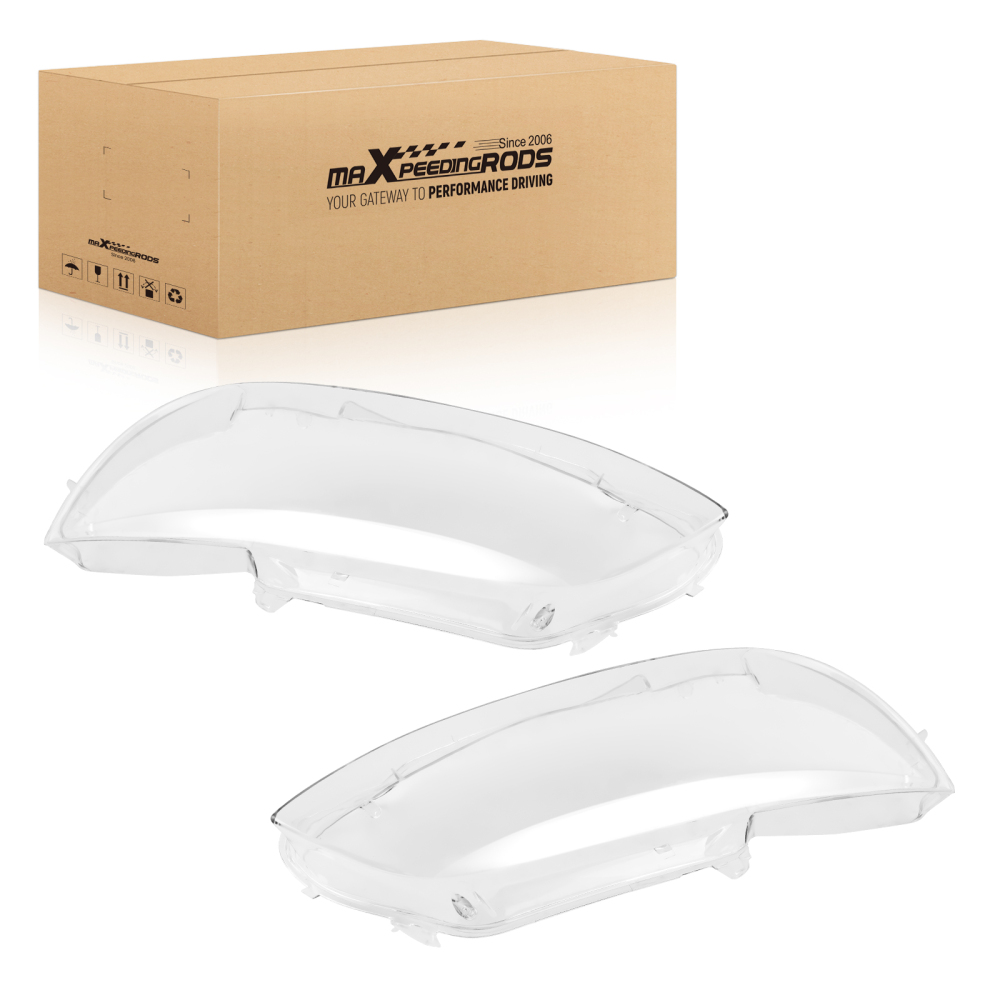 Pair Headlight Lens Headlamp Cover compatible for BMW 3E92 E93 M3 2006-2012 63117182507